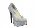 Zilveren glitter pumps! Nieuw nieuw!